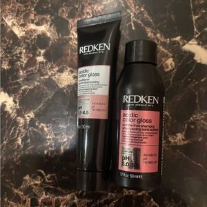 Redken Acidic Color Gloss Shampoo and Conditioner Set- travel size